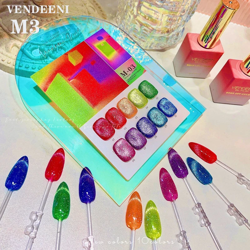 Vendeeni 10 Colors Cat Eye Gel Winter Style Wholesale Private Label Nail Supplies Nail Polish