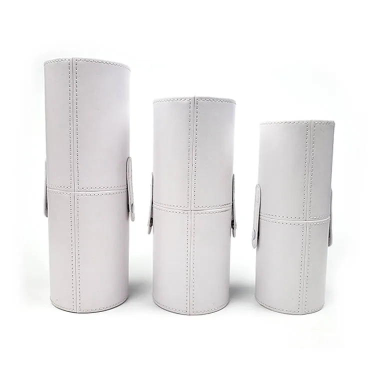 PU Leather Holder Makeup Brush Travel Case Roll Bag Beauty Cosmetic Case Customized Printed Plain BB0008-1 18-23cm Cover YF