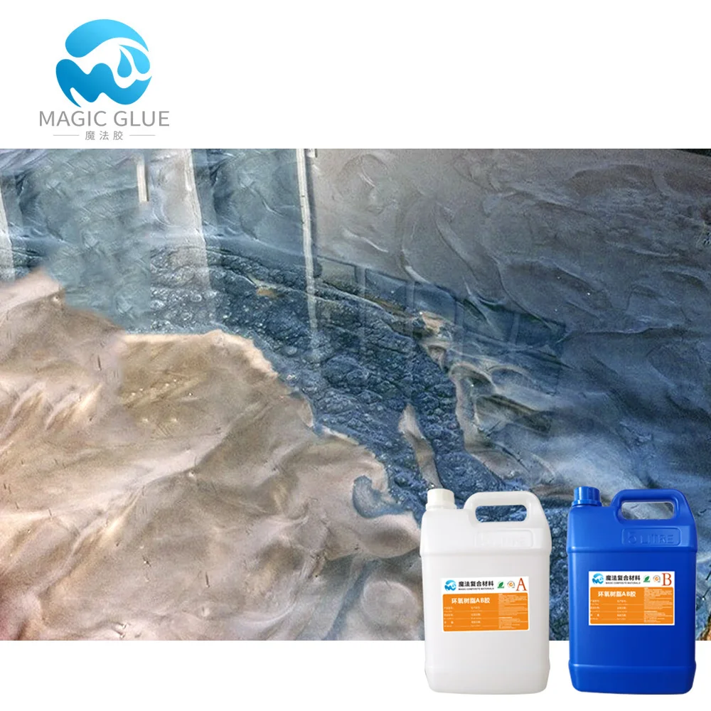 Wholesale 2 part epoxy resin clear for metallic paint floor