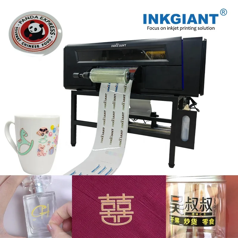 INKGIANT 40cm print width UV DTF printer with 3 epson I1600 printhead for crystal label or stickers