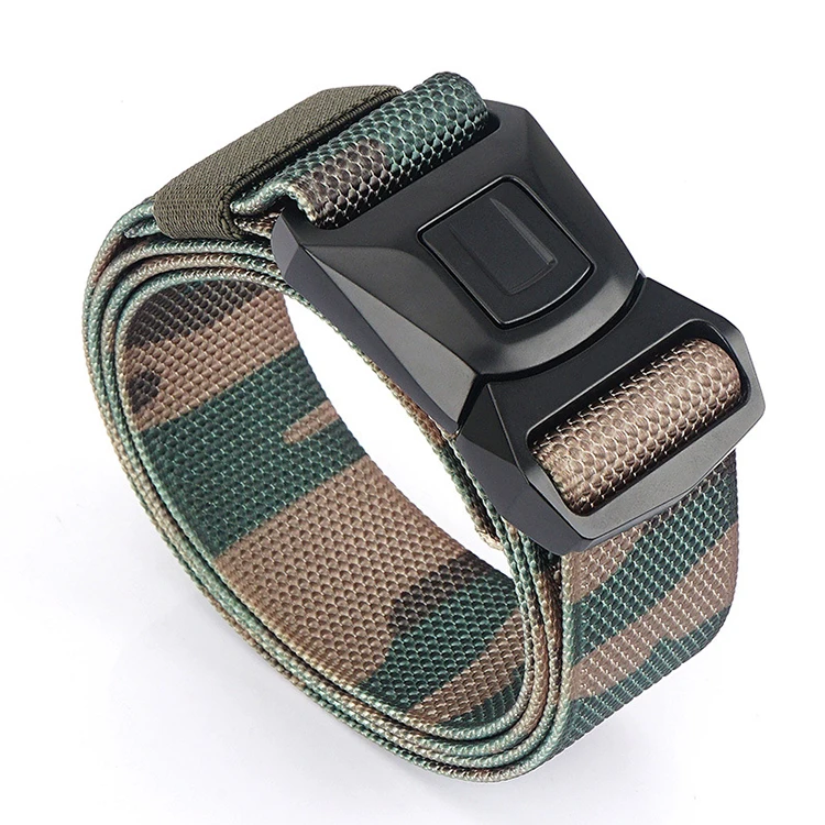 Custom High Quality Strap Automatic Buckle Nylon Belt Male Tactical Waist Belt Men Canvas Fabric Belts