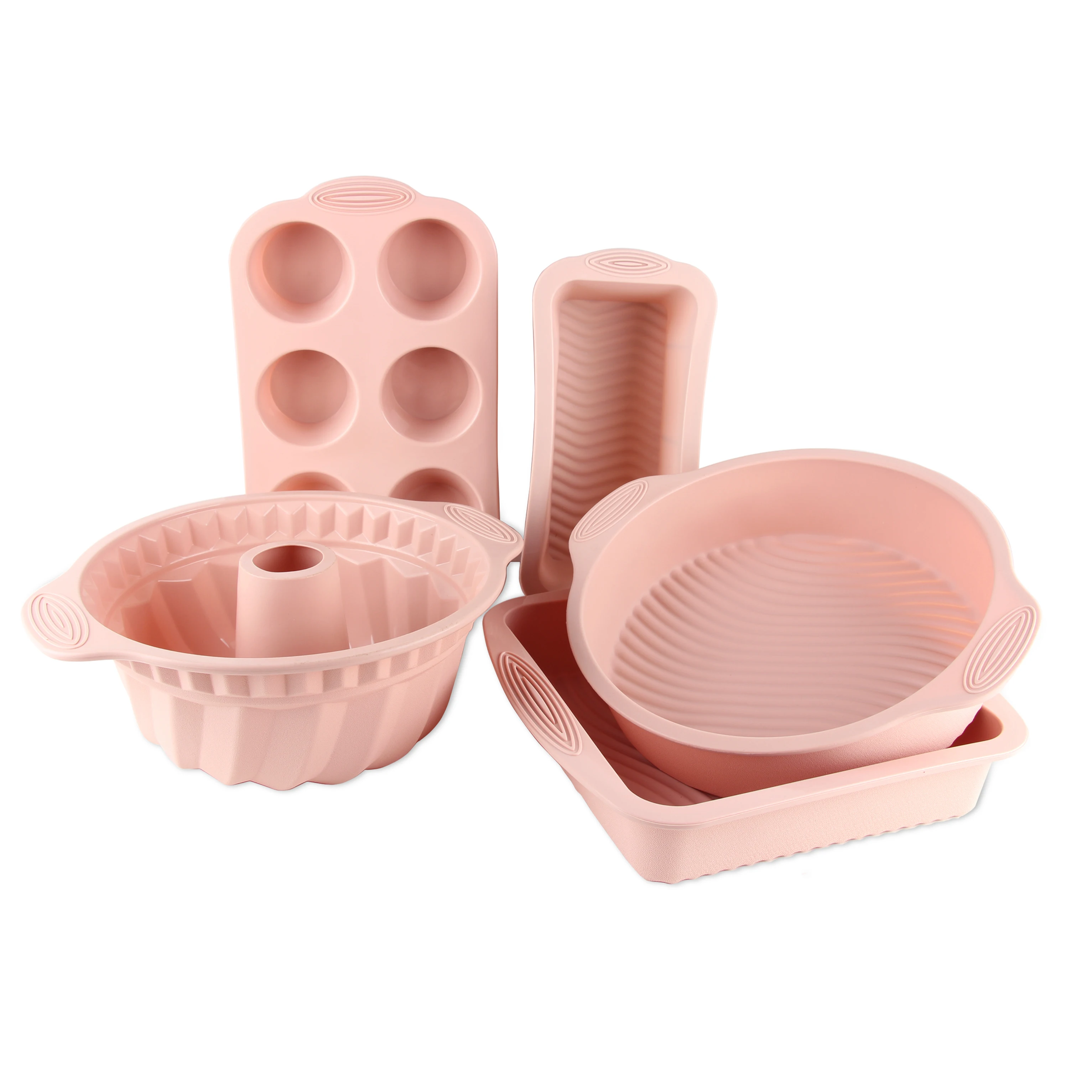 Factory Direct High Quality Food Grade Bakeware Sets Silicone Cake Baking Molds set for Baking