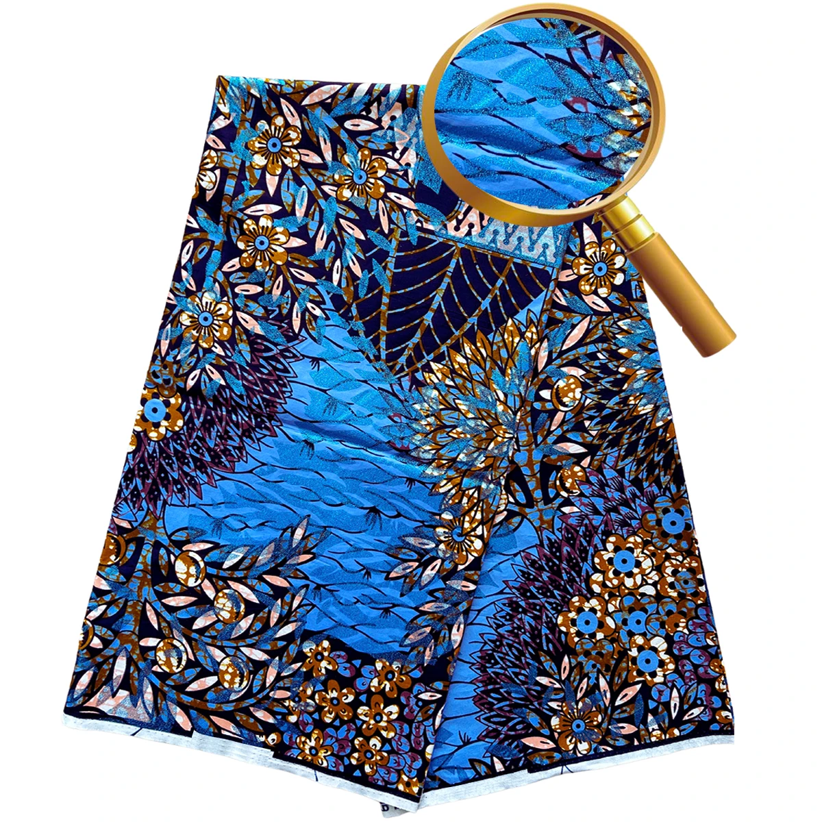New gold sand added african loincloth 100%cotton wax custom ankara fabric prints Veritable wax