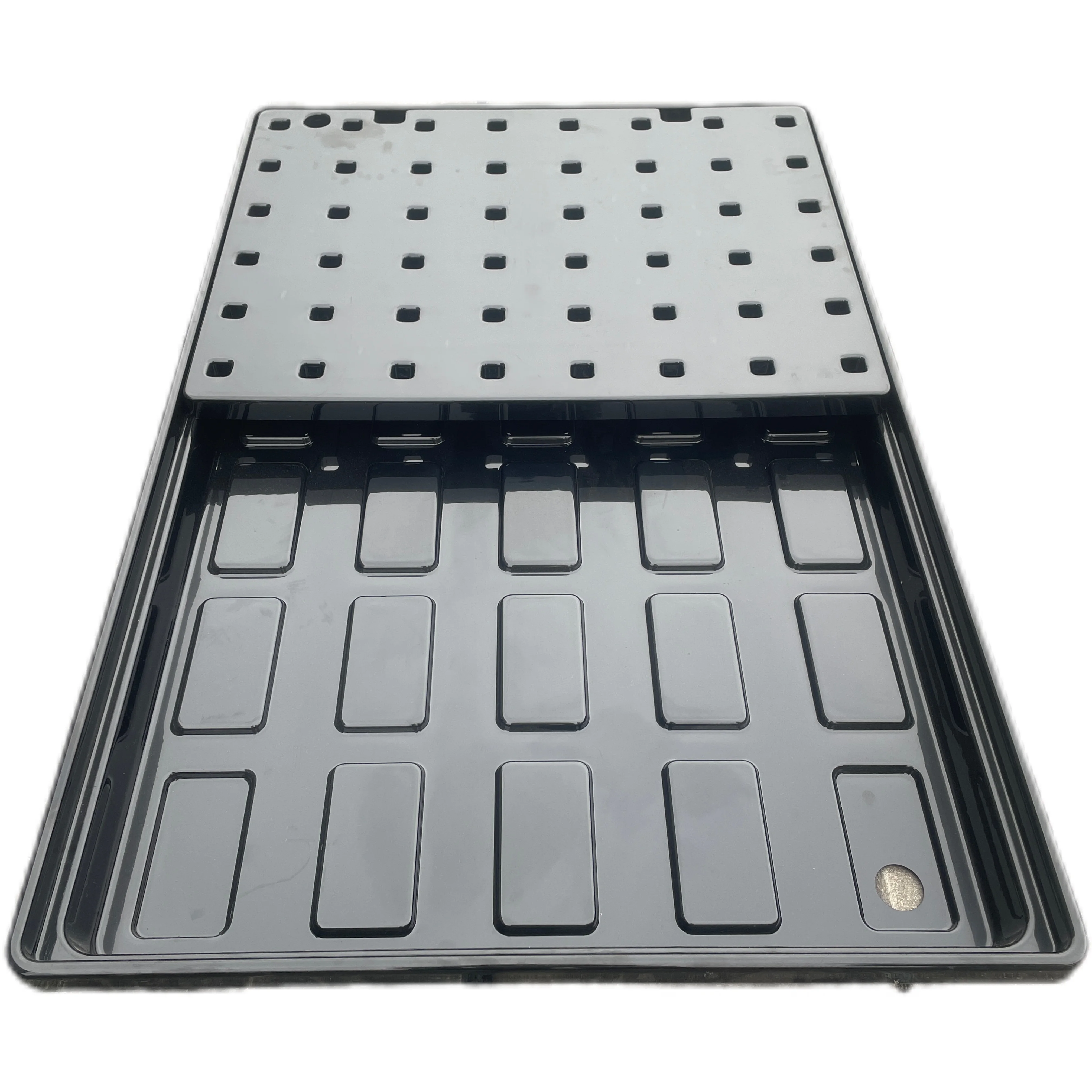 Custom Sizes White Grey Black Plastic Indoor Plants Grow Hydroponic NFT Tray For Sale