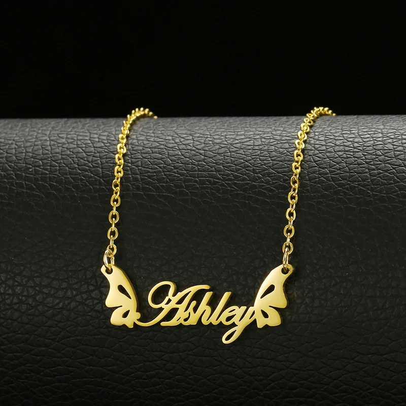 Custom Name Personalized Jewelry Stainless Steel Necklace Earrings With OEM/ODM Design