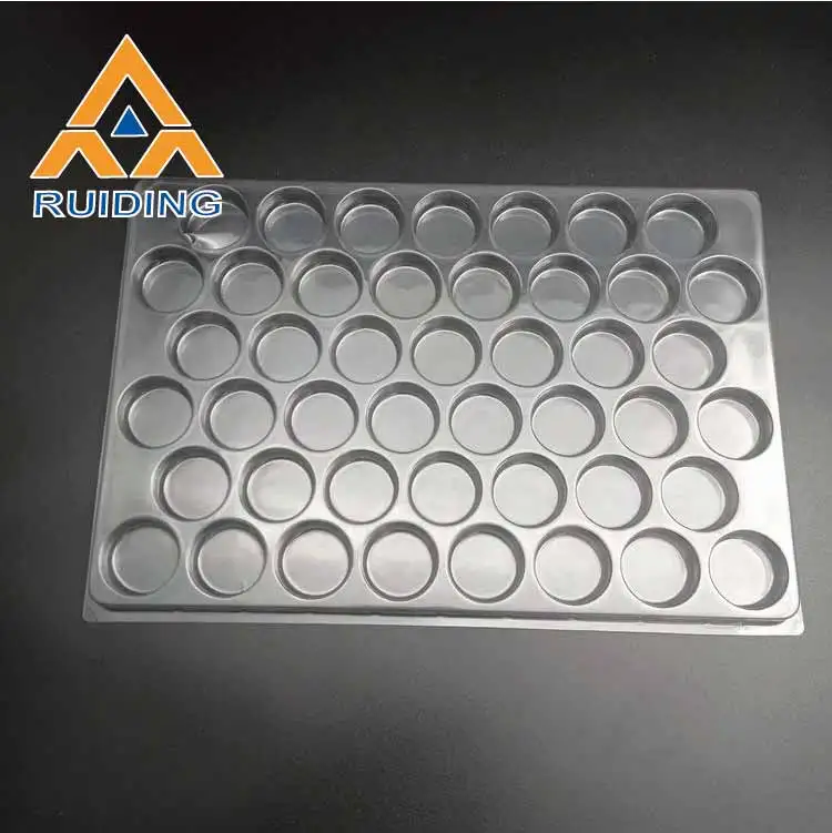 customed made BIO PET   tray package Biodegradable blister tray pacakge clear bio plastic  tray for children toy