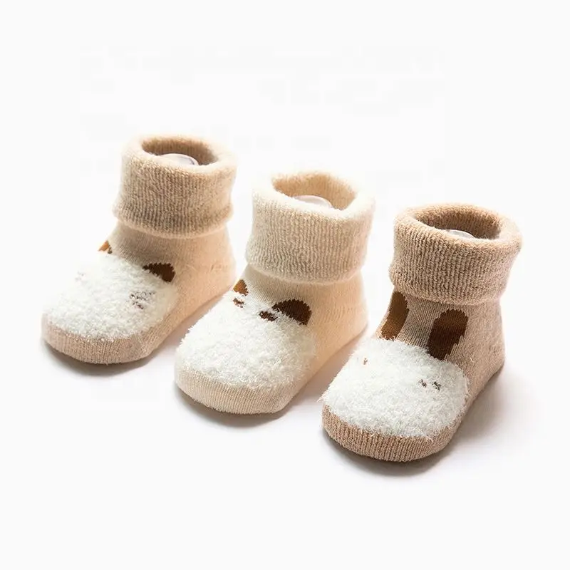 
Wholesale children cartoon cute cotton animal organic baby socks 