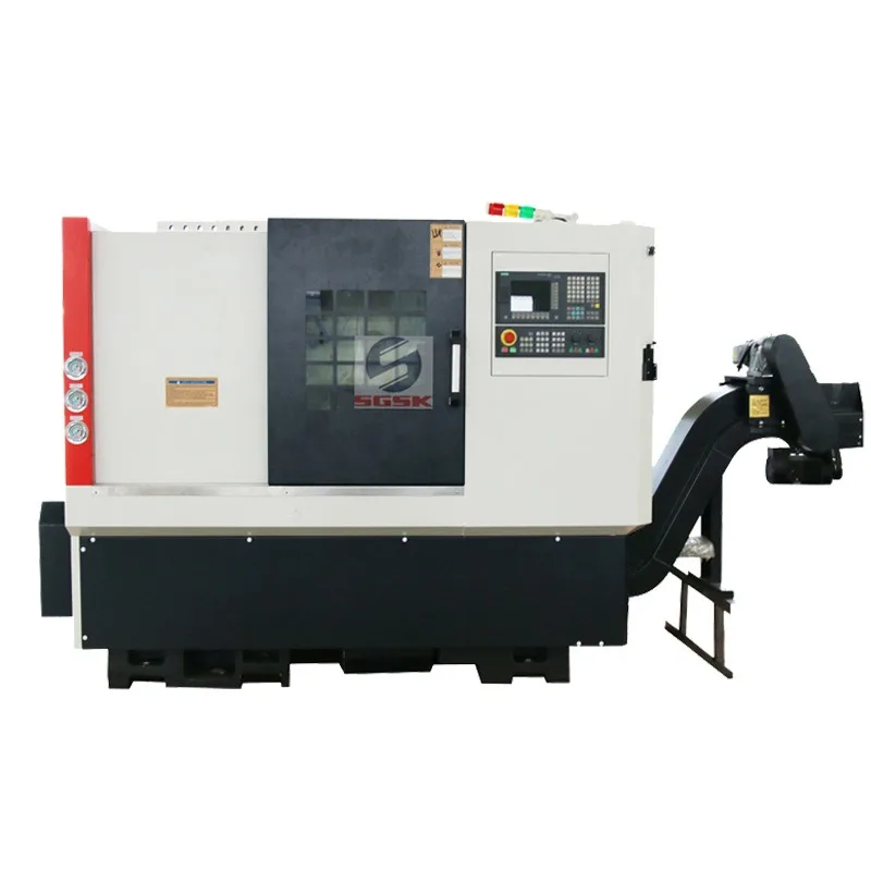 2021 Cnc Lathe Turning Center Slant Bed 10-Inch Hollow Hydraulic Chuck 5axis Cnc Metal cutting Milling Machine Slant Bed Lathe
