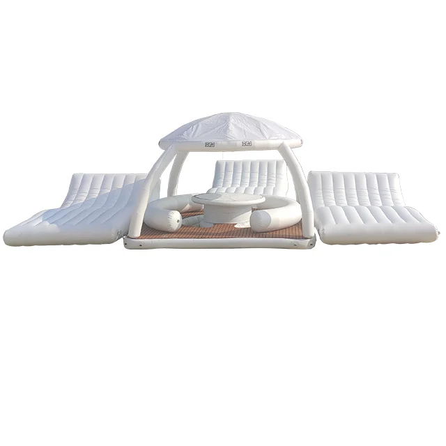 Floating Pontoon inflatable water bar counter