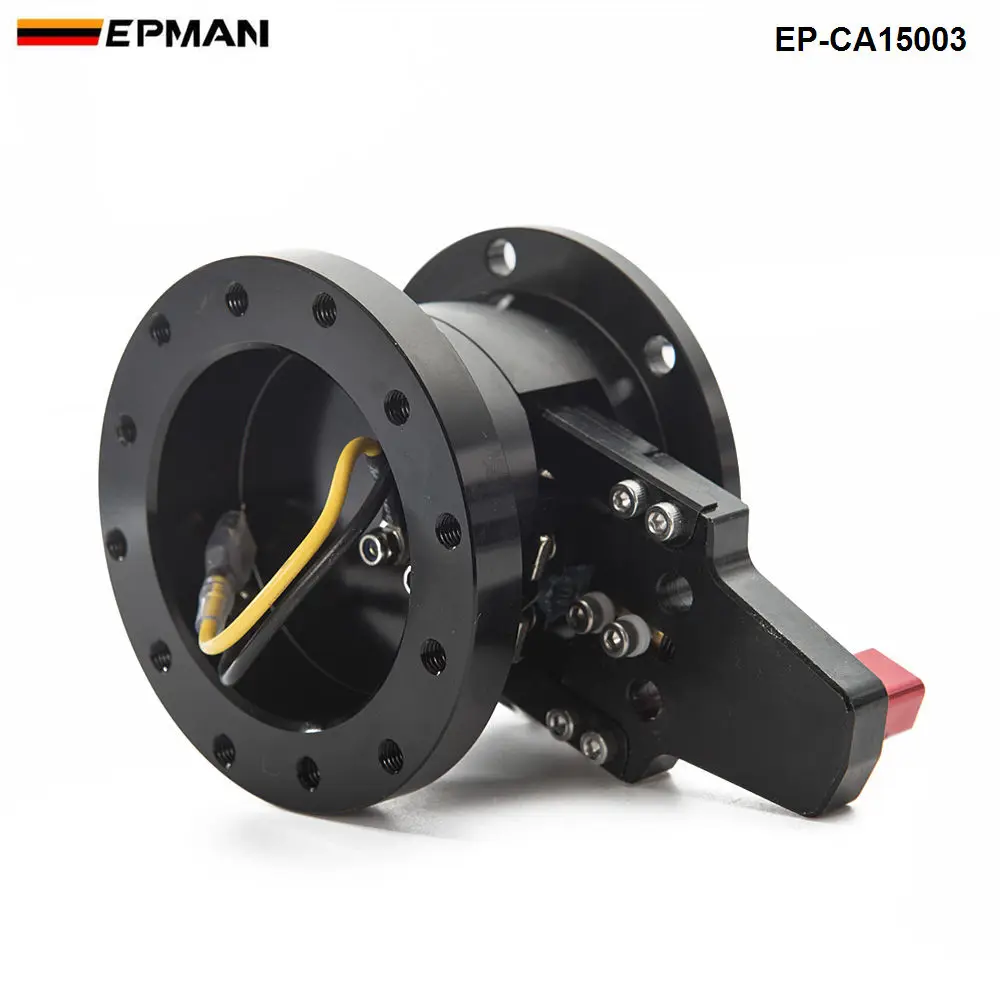 EPMAN JDM Racing Quick Release Tilt Steering Wheel System With Lock Black Universal Tilt Steering Wheel Hub EP-CA15003