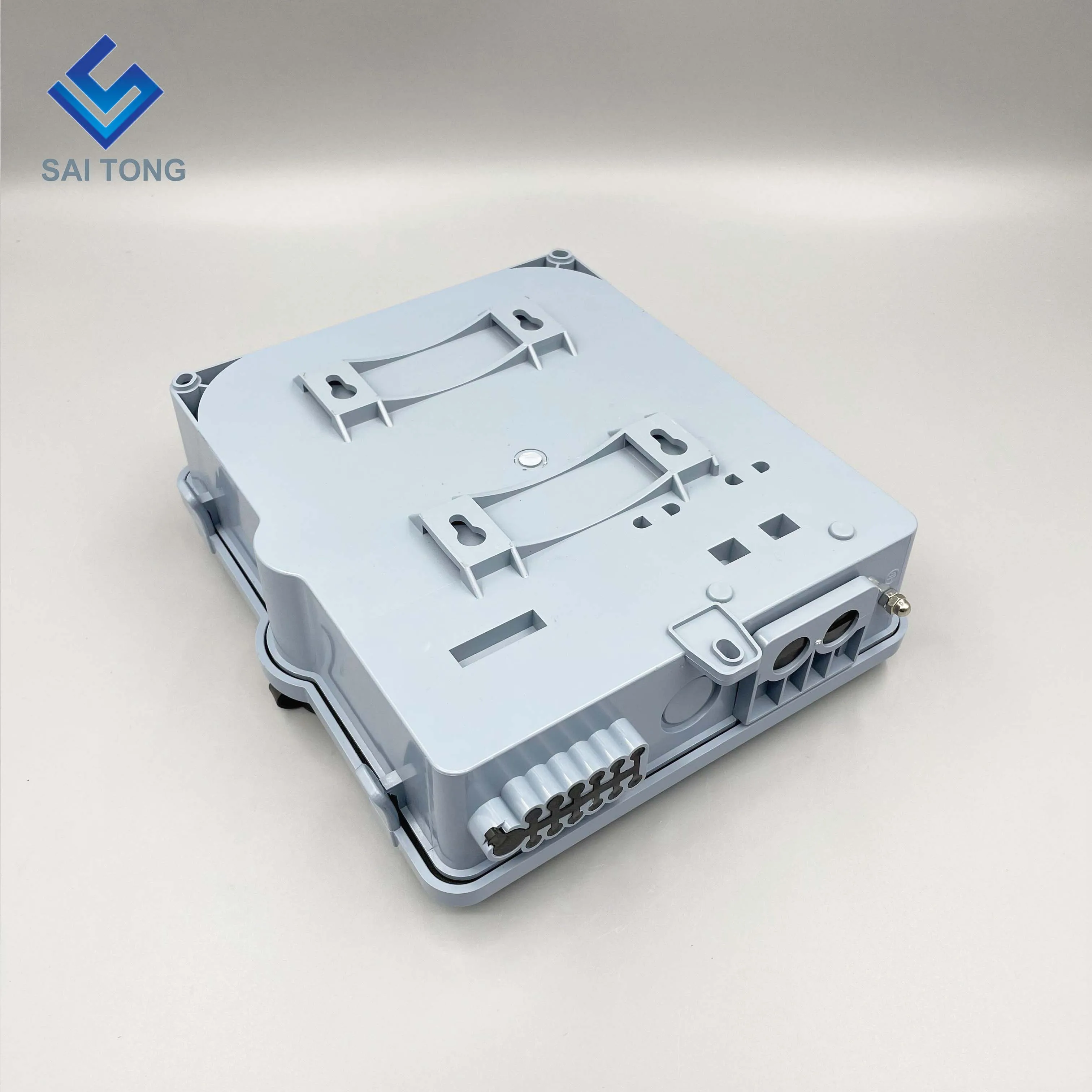 FTTH Outdoor 12 Core/port IP65 Fiber optic Connector Box Waterproof Cable Gland Gpon Onu Fiber Optic Splice Box Plastic BOX NAP
