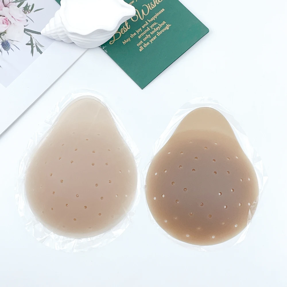 Solid Silicone Chest Patch Lifting Invisible Anti-light Ultra-thin  Support Deep Breathable Silicone Push Up Nipple Covers