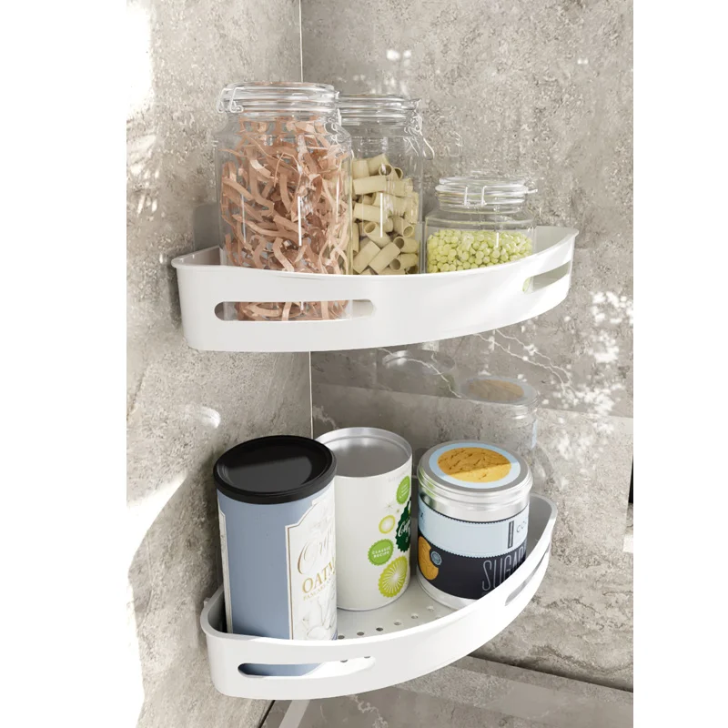No Drilling Wall Mount Corner Shower Caddy Shelf Bathroom Shelves