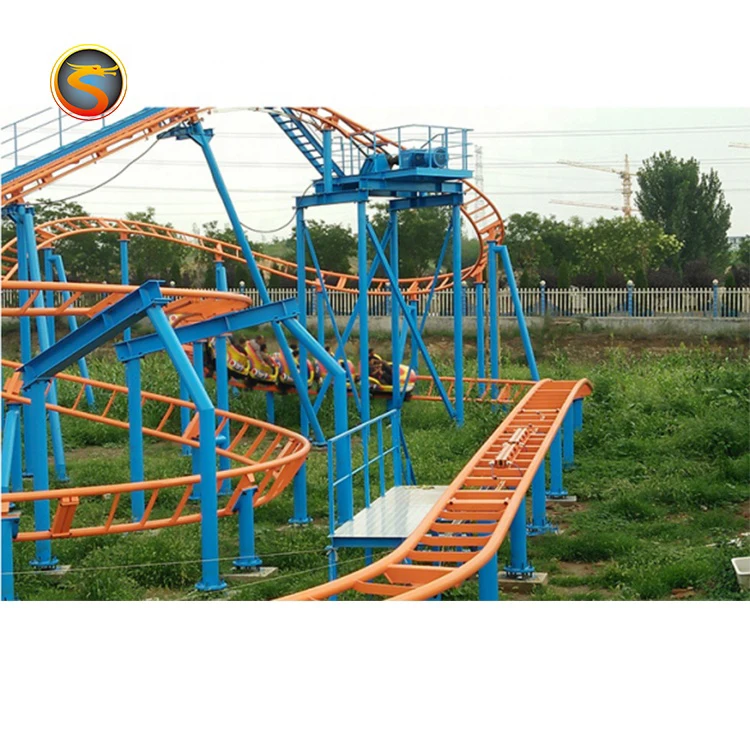Extreme Thrilling Adult Game Large Roller Coaster Spin Track Car for sale