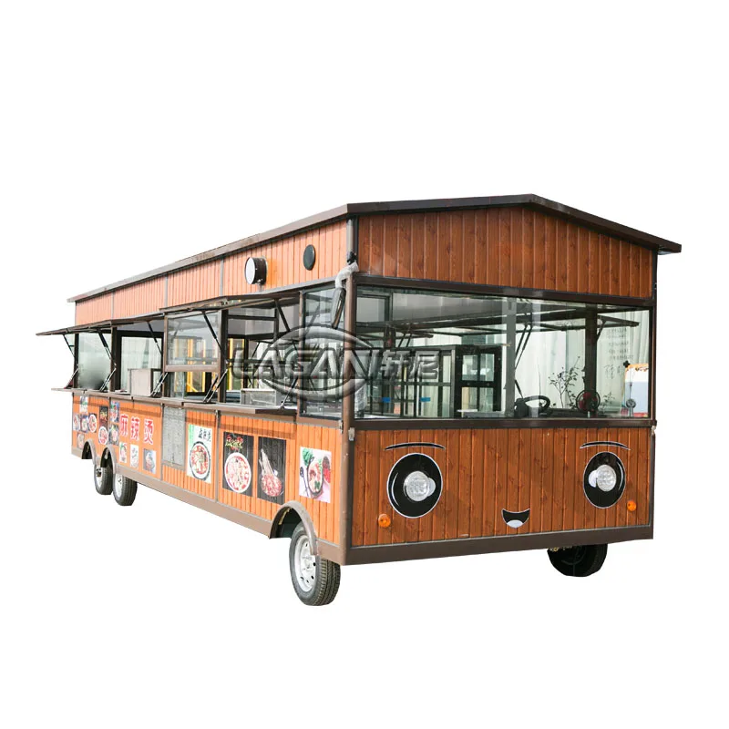 Street Fast Food Trucks Mobile Food Trailer for Sale Breakfast/Snack/Ice Cream Shop Kitchen Equipment