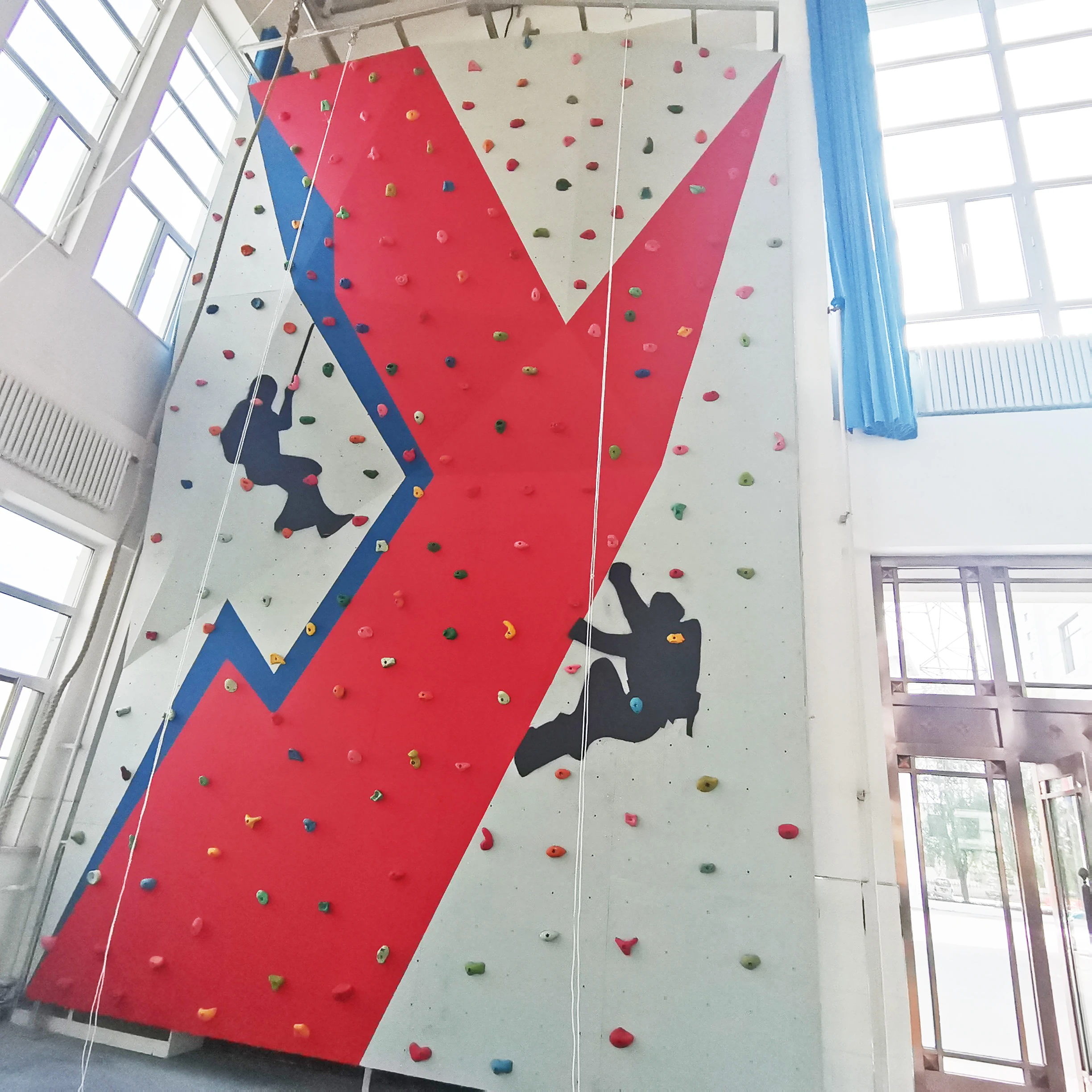 Colorful PVC Rock Climbing Wall Adventure Game Equipment for Kids for Indoor and Outdoor Trampoline Parks