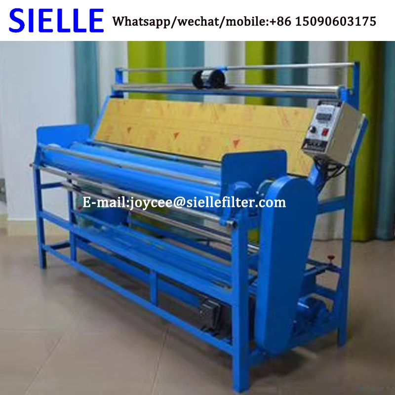 Best quality Fabric Rewinding Cloth Rolling Textile Length Counting Machine
