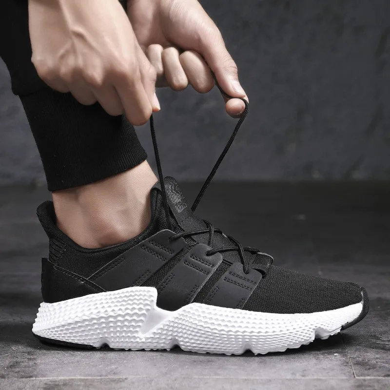 
2018 Trend Products Height Increasing Breathable Knitted Lightweight MD Sole Men Running Sports Shoes 