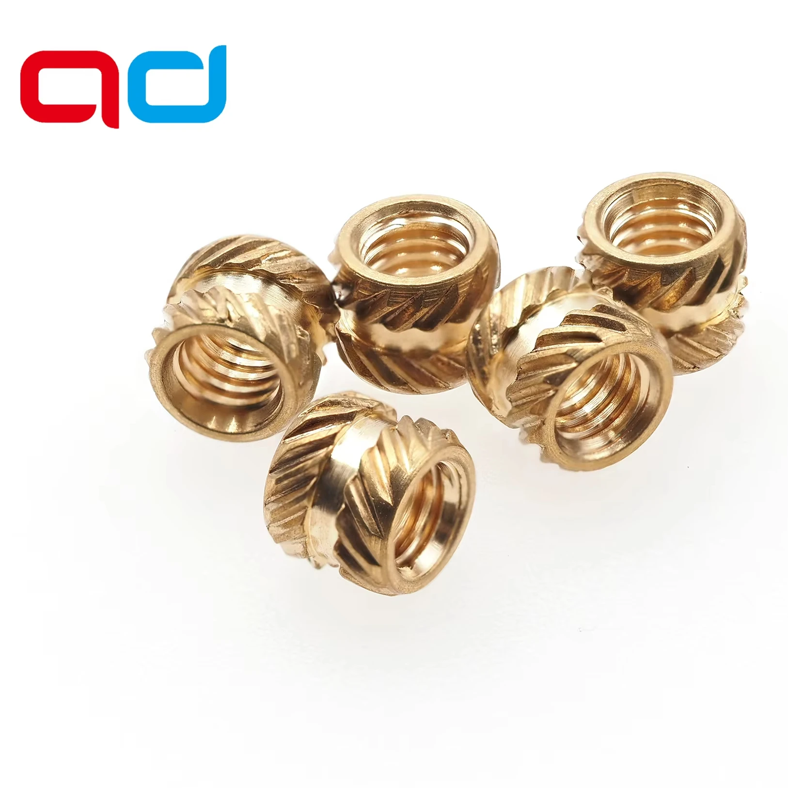 Molded Copper Nuts Spot Injection Through-Hole Rolled Copper Flower Nuts Blind Hole Nuts Steel Inserts Pre-Embedded Parts