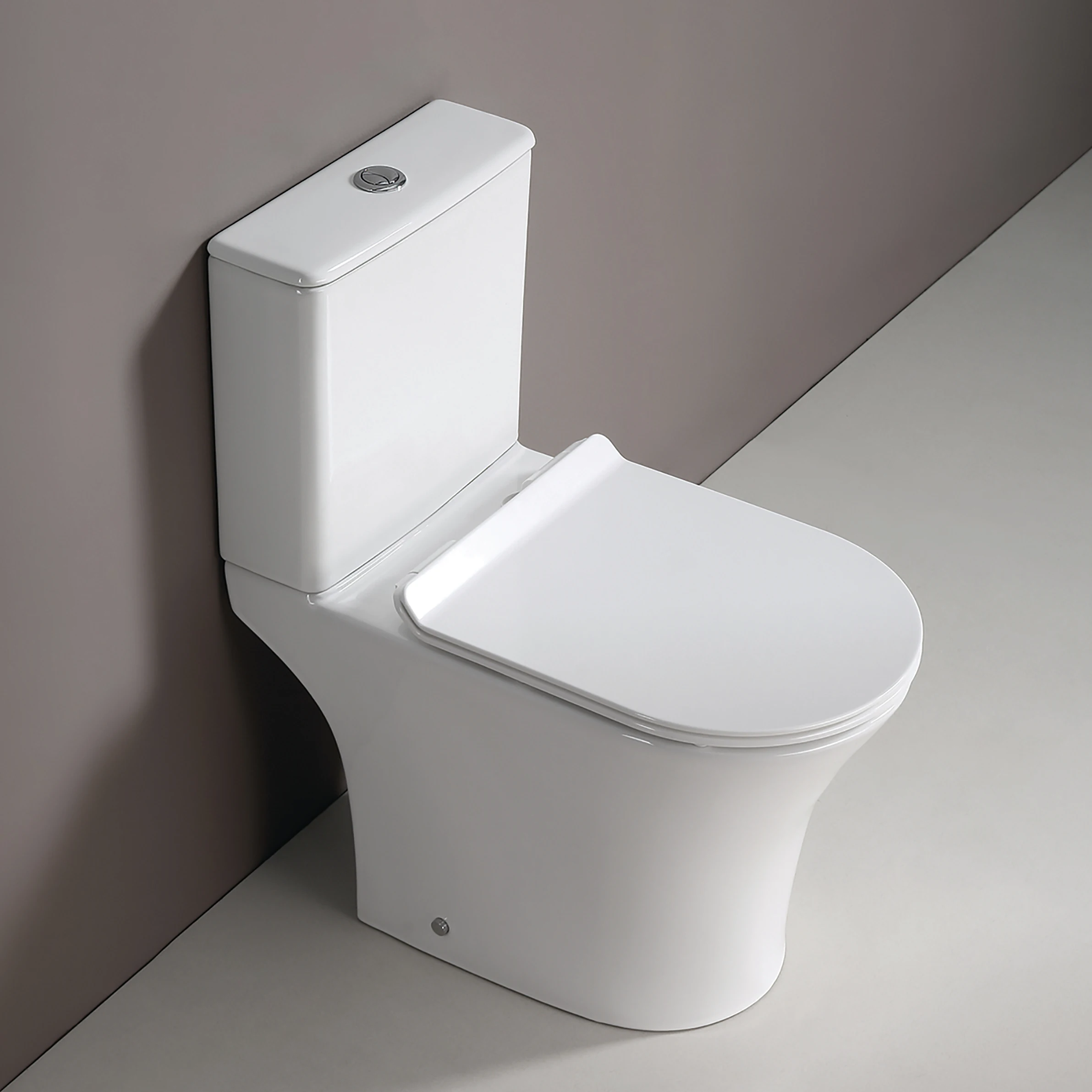 Современная дешевая керамическая вытянутая раковина для ванной комнаты из двух