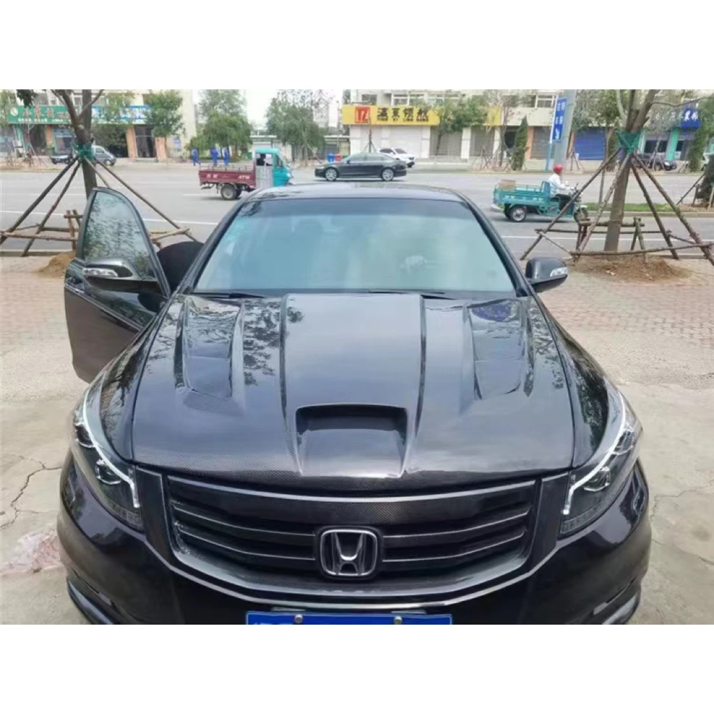 Vrs Style Carbon Fiber Hood Bonnet For Honda Acoord 2008-2010