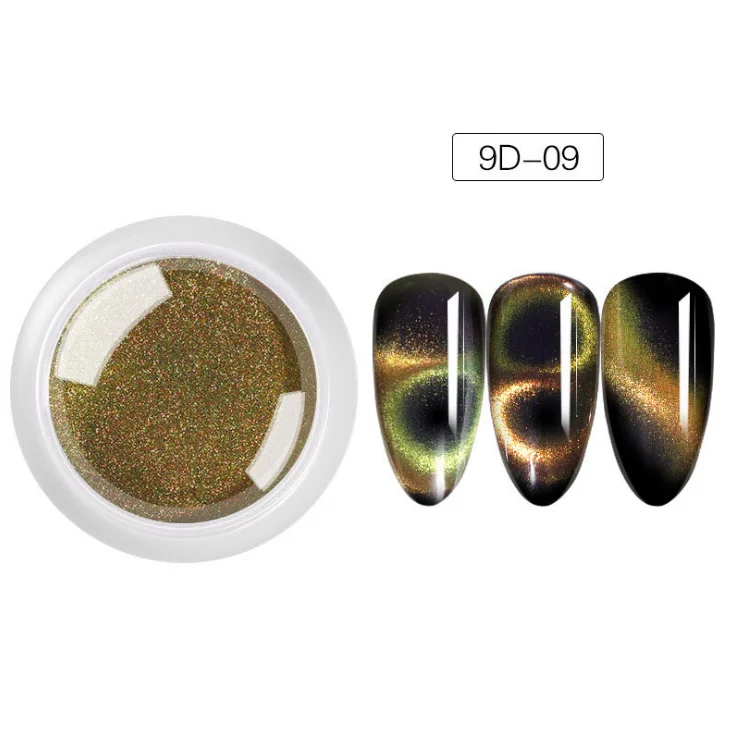 5D/9D Cat Eye Chameleon Magnetic Powder Nail Polish Long Lasting Cat Eye nail powder For Nail Salon