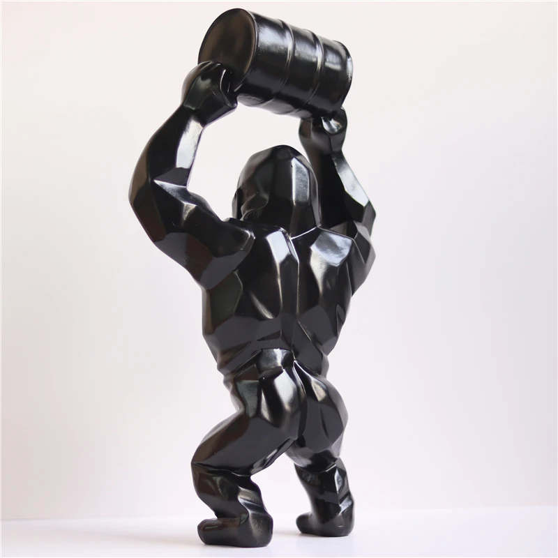 Лидер продаж статуэтка из смолы King Kong Gorilla скульптура в виде животного подарки и поделки украшение для дома рождественские