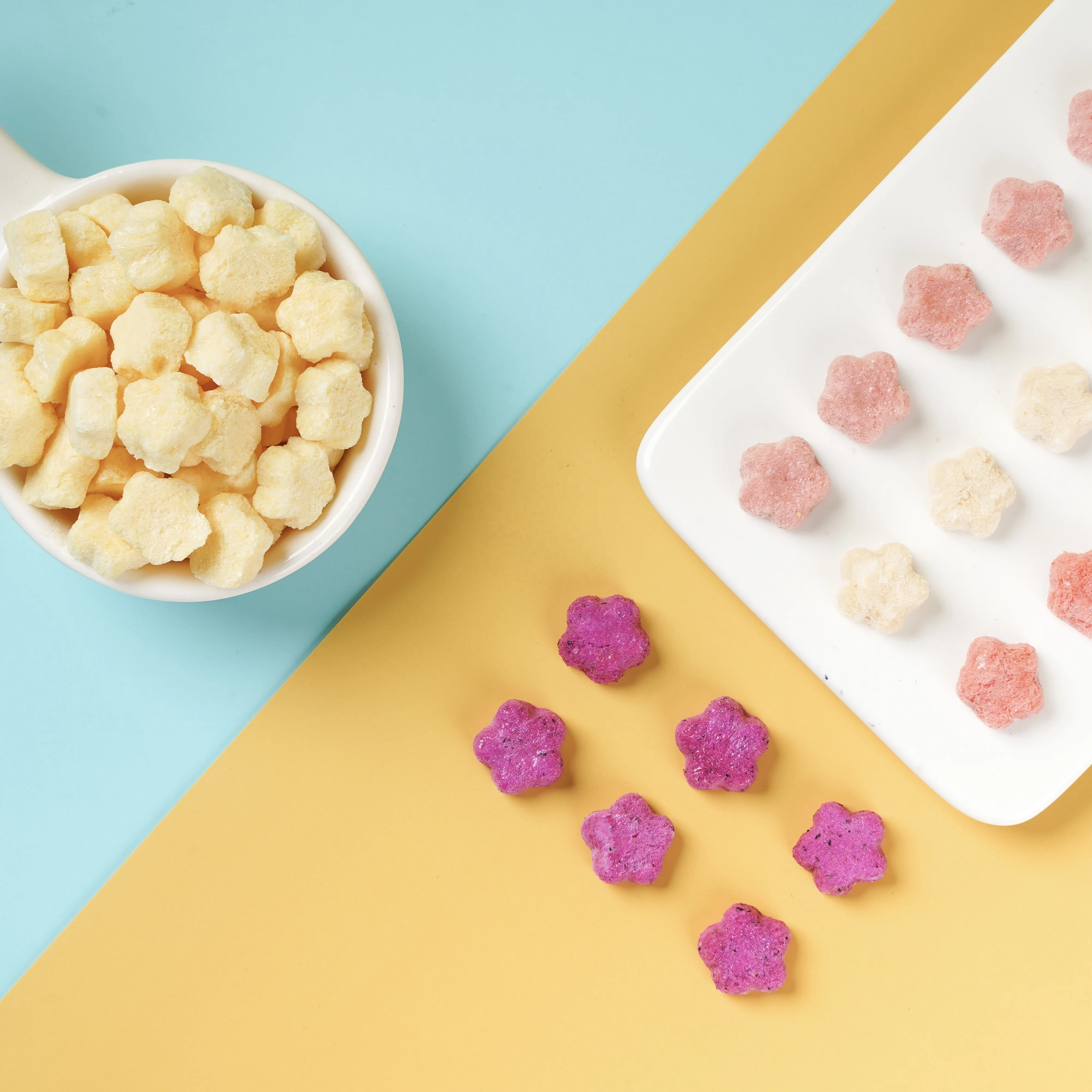 Популярные здоровые закуски, упаковка, еда, качественные питательные конфеты, OEM ODM пробиотики, замороженные фрукты для младенцев