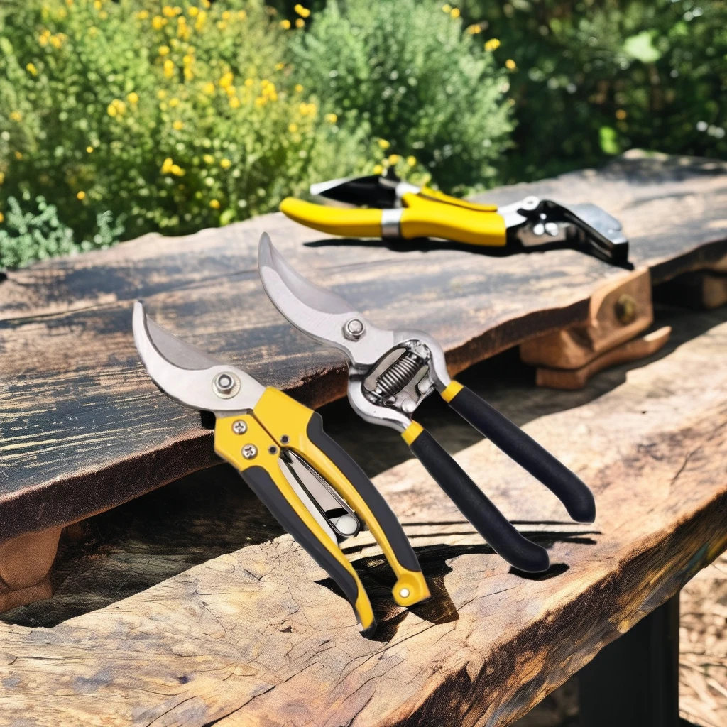 Wholesale Price MultiPurpose Gardening Hand Tools For Pruning Trees Rubber Handles Labor Saving Gardening Scissors