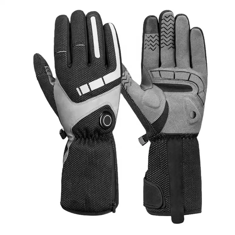 2022 New Style Touch Screen Thermal Heat Ski Bike Motorcycle Gloves Electrical Safety Glove Electric Battery Heated Gloves