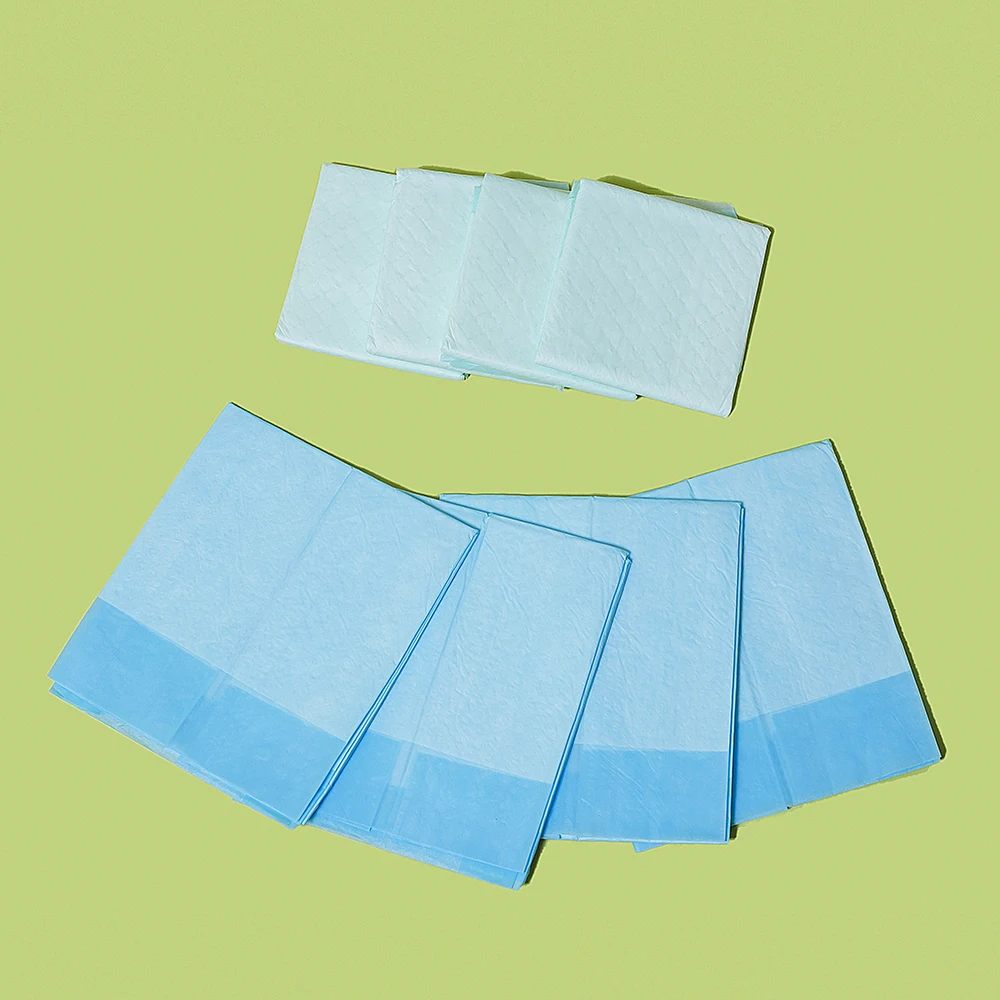 Factory Price OEM Disposable Underpad Adult Hospital incontinence Green Backsheet SAP customized size