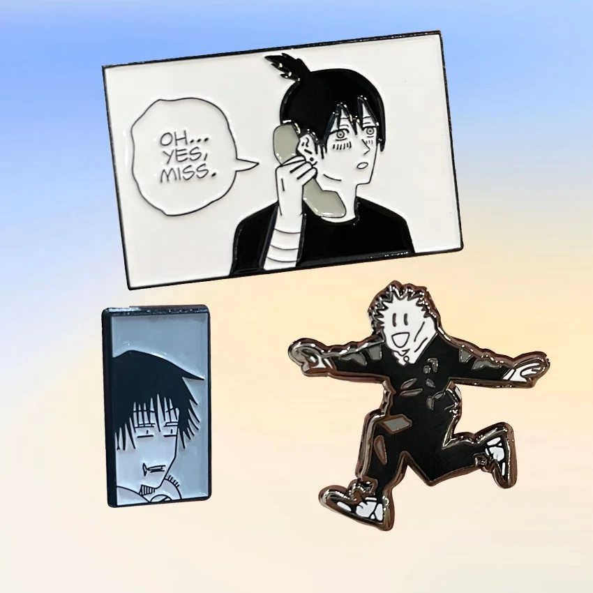 New 2023 Custom Fashion Vintage Display Enamel Hat Pin Metal jjk anime Hat Pin Mexico Pin For Hat