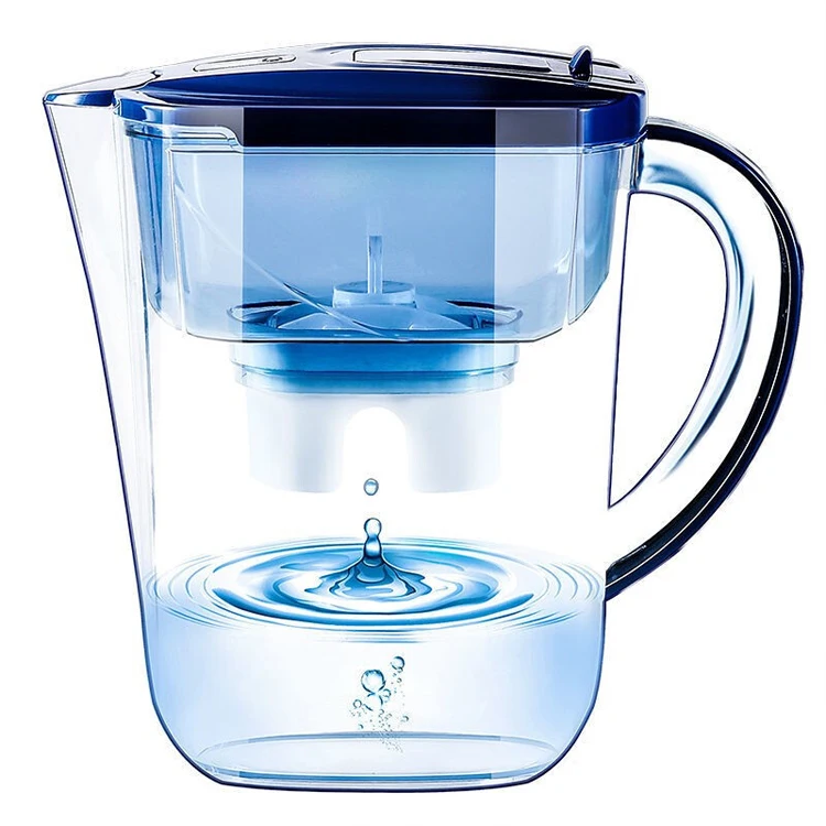 Portable Household Kitchen Pitcher 3.5L Alkaline Water Filter Purifier Pitcher Jug With Carbon Filter