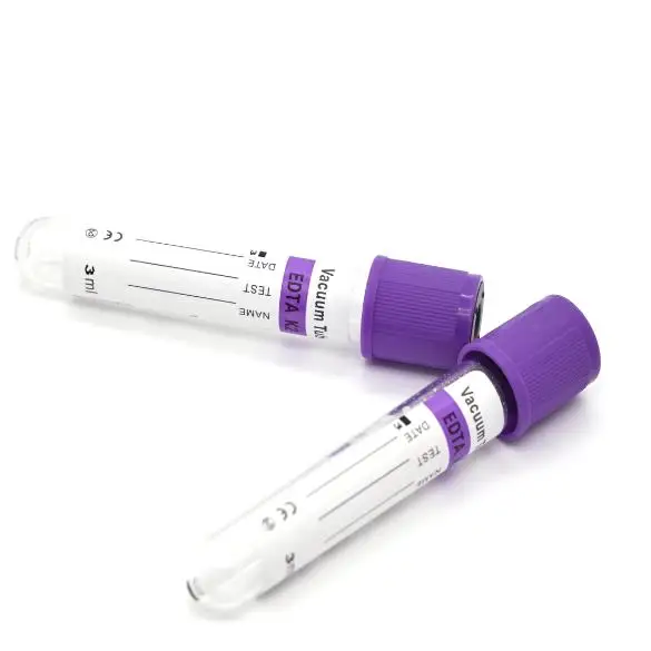 High Quality Laboratory Glass or PET Material Vacuum Blood Collection Tubes EDTA Tubes
