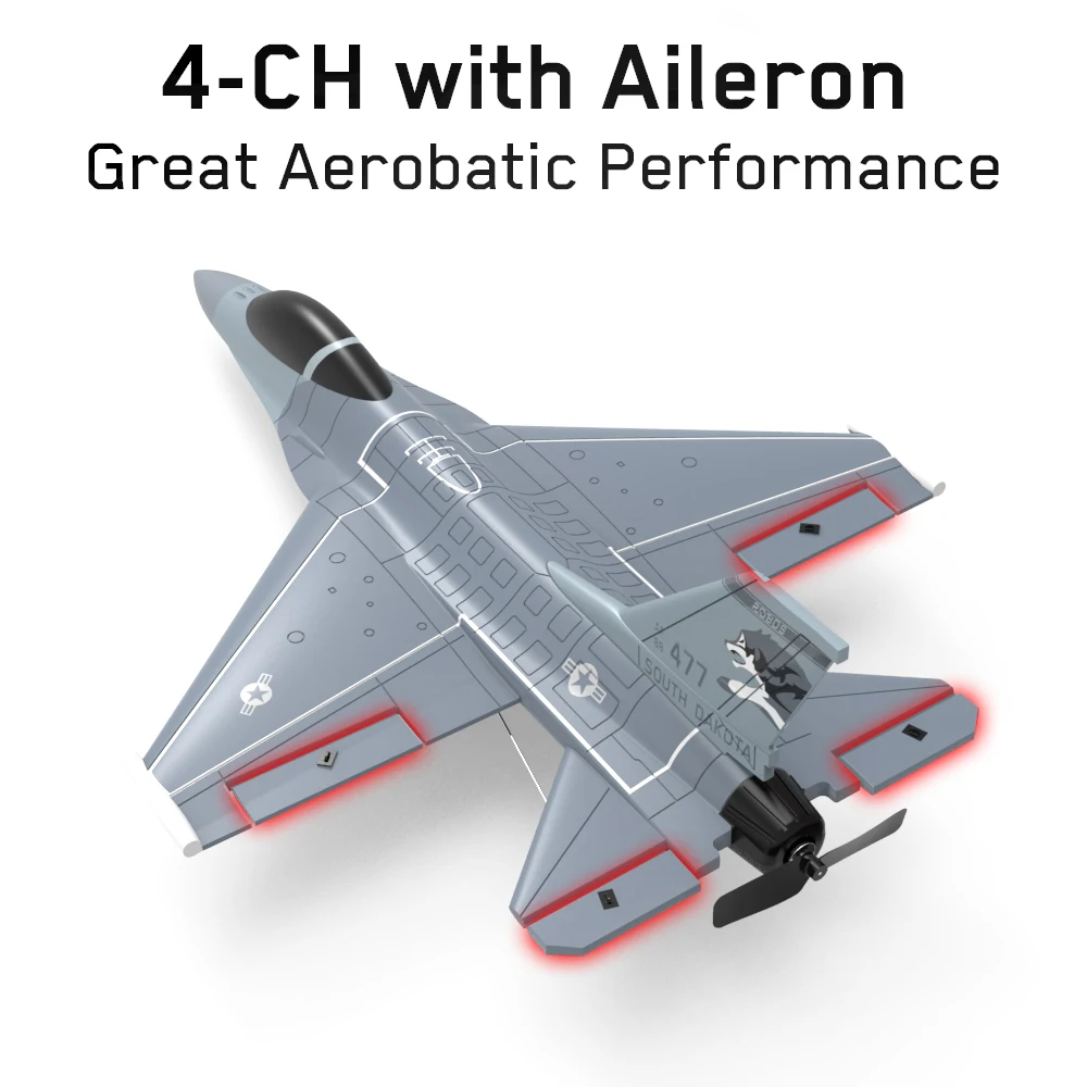 Hot Selling EPP Foam RC Airplane F16 Jet with 400mm Wingspan and one-key aerobatics 761-10