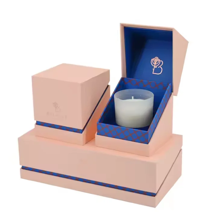 Decorative Cardboard Candle Box Personalized Candle Gift Packaging Box with Custom Logo