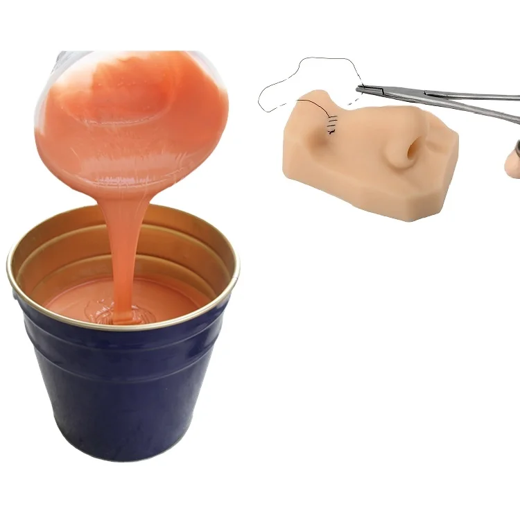 Medical Grade platinum cure silicone rubber  for Simulated Suture Skin