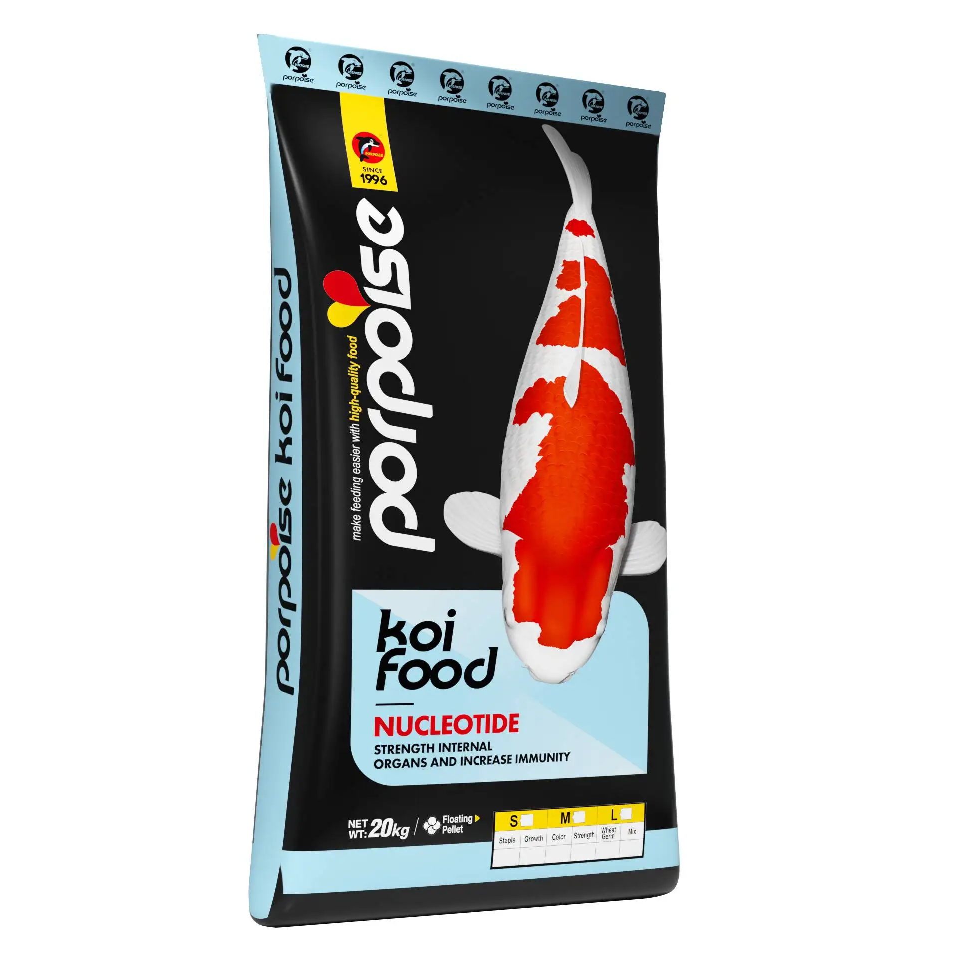 Manufacturer Wholesaler Premium Quality Koi food 20KG Color Enhancing New International Package