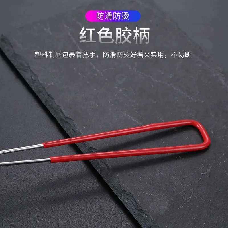 Spoon long handle stainless steel colander filter cutlery hot pot