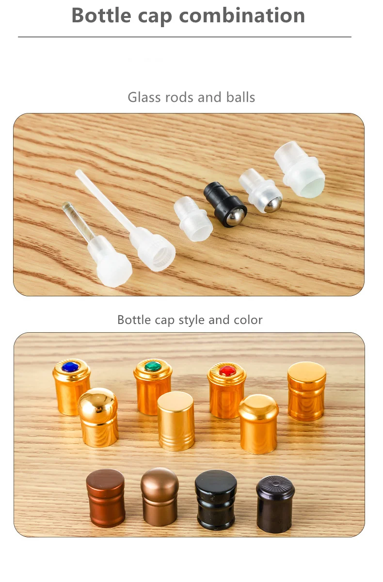 Reusable oil bottle High quality 3ml6ml9ml12ml empty essential oil octagonal bottle glass