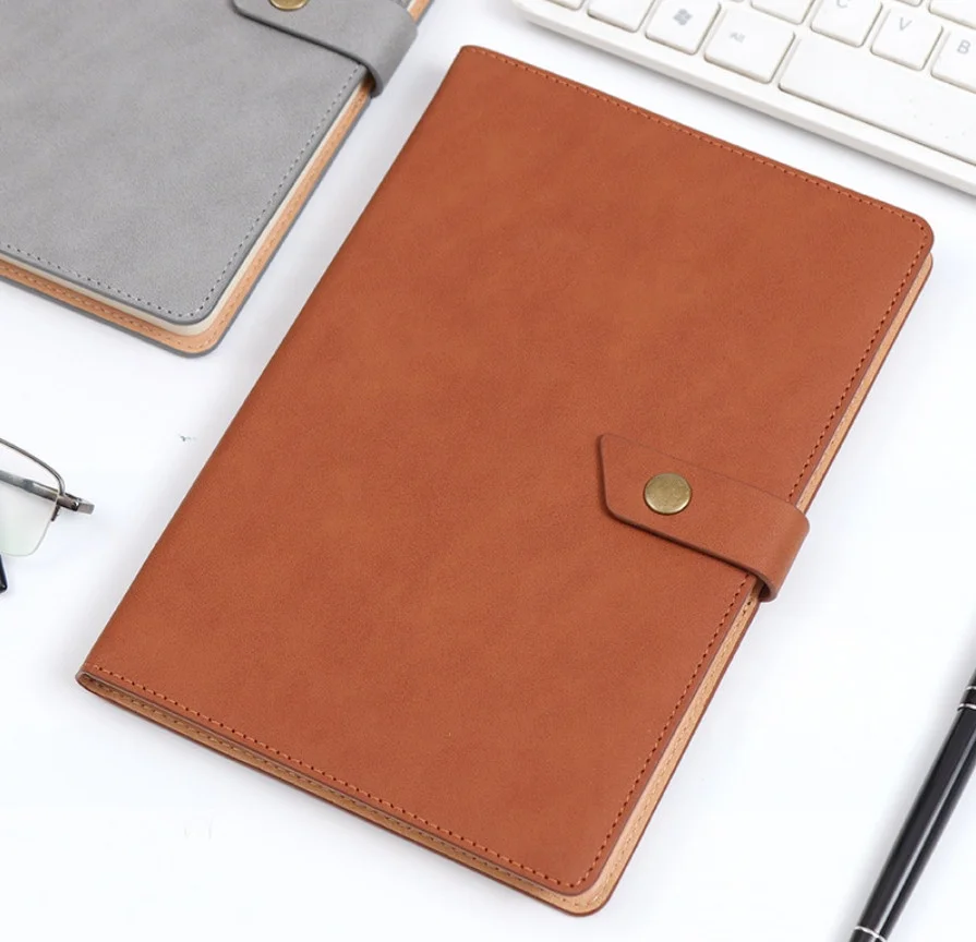 Free Sample Girls Gift Set Color Change Date Label School PU Leather Note Book Planner Diary Notebooks