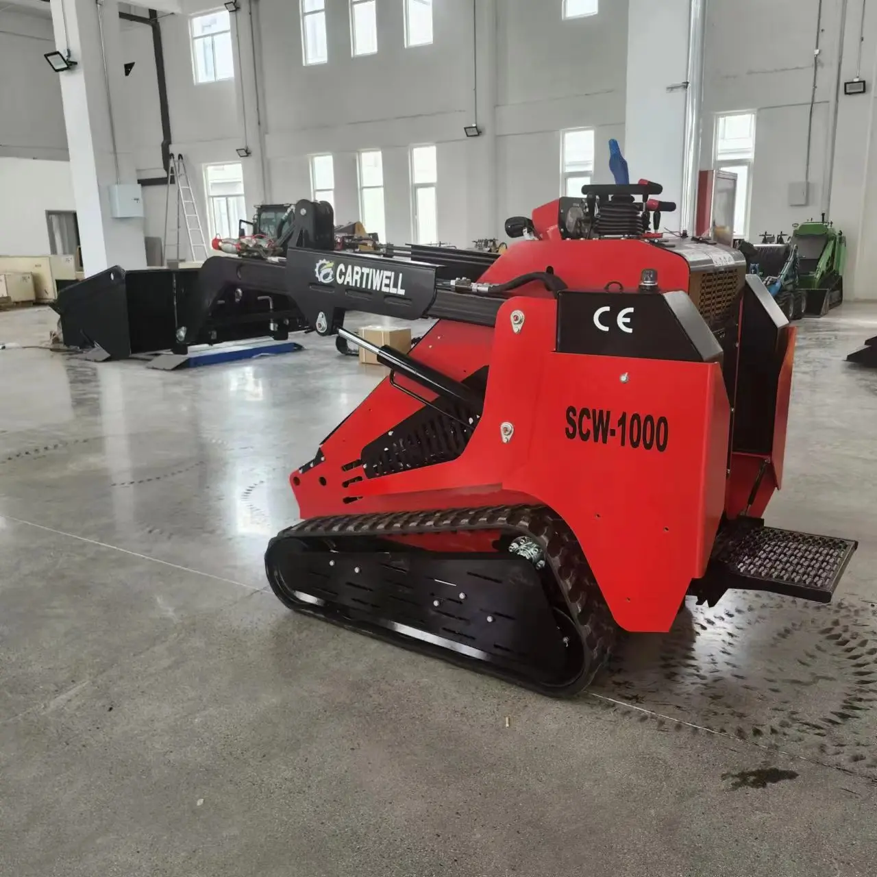 CARTIWELL CE/EPA Front end Farm Small Agricultural Garden Compact Small Skid Loader 2024 for Use in Our Warehouse