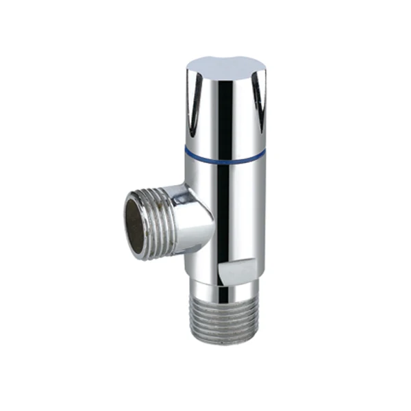 Brass thread  bathroom toilet accessories water angle stop valve