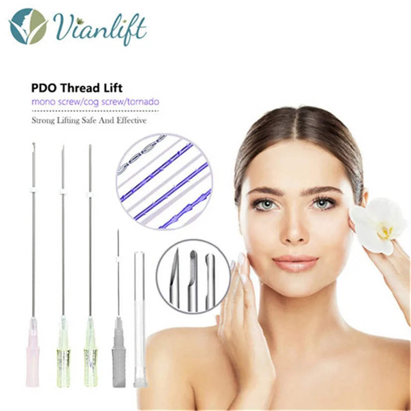 long lasting mono/screw/tornado/cog/ pdo lifting screw thread to facial rejuvenation