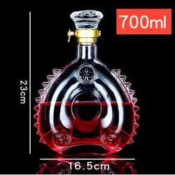 Wholesale Luxury 700 Ml Liquor Glass Bottle Empty Whiskey Glass Bottle