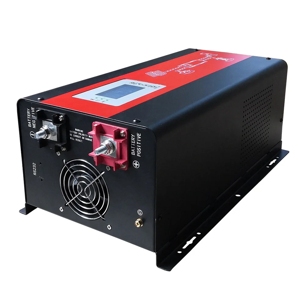 OEM Service sine wave 3000w 12v/24v 220v 48v 6000 watts 5000w inverter with battery charger