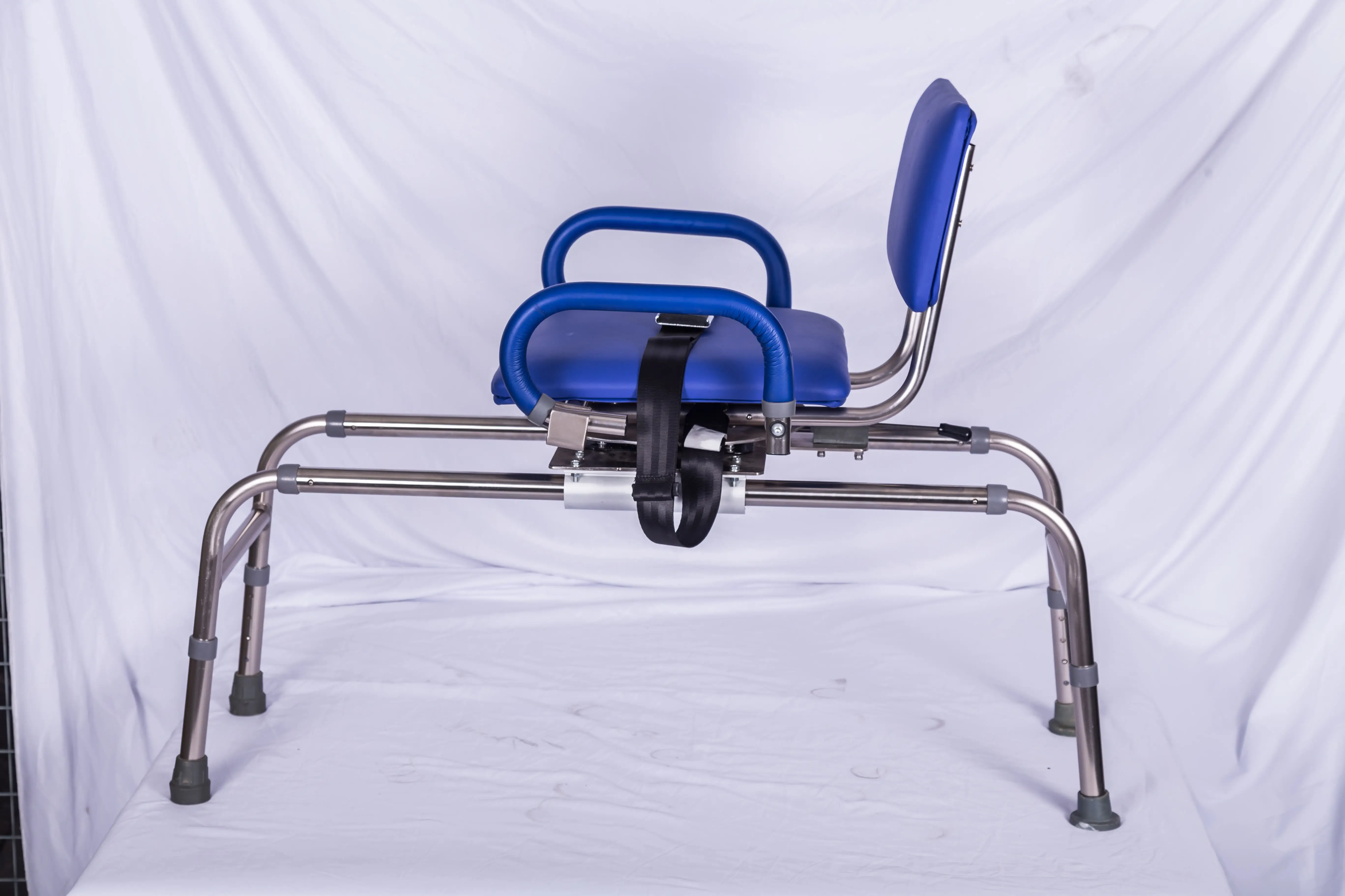 Premium Sliding Shower Chair Bath Transfer Bench with Swivel Padded Bath Tub Seat for Tubs and Shower