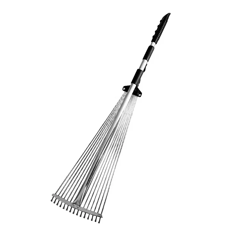 Регулируемая алюминиевая ручка для садовых листьев