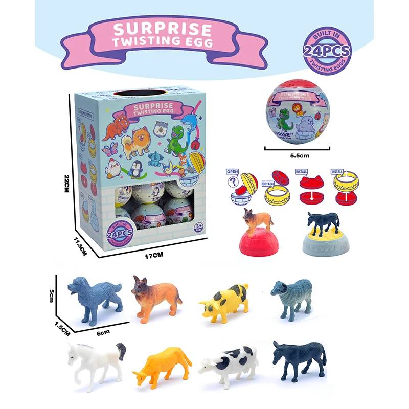 Dinosaur World Toy Figure Egg Capsules Blind Box for Kids Playing Toy Model Toys of Mystery Capsule Blind Box