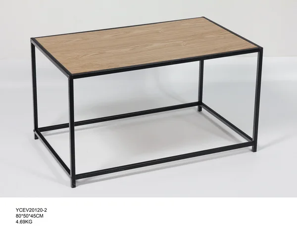 Современный простой деревянный стол с металлической рамой деревянный компьютерный стол